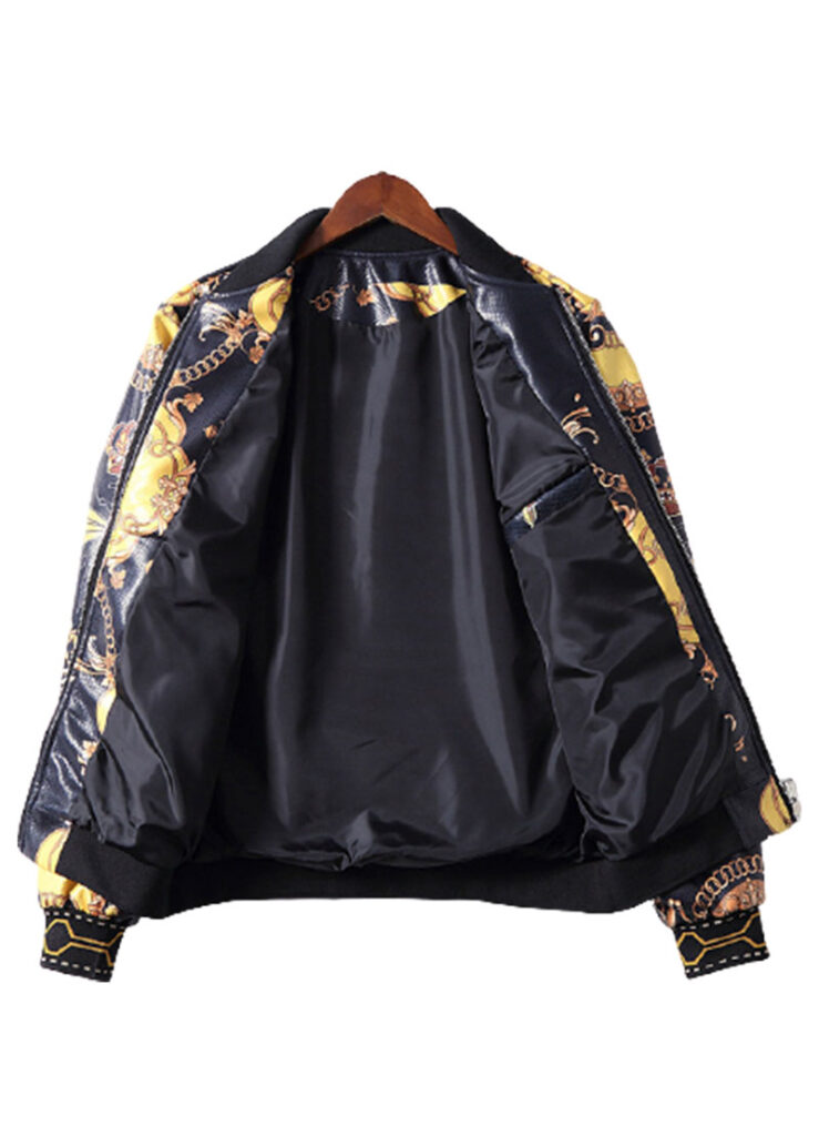 מעילים וגקטים לגברים D G JACKET MENS Golden Glow Black Russian