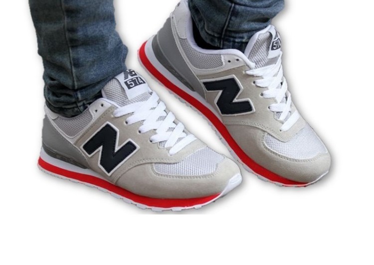 new balance 574 white and grey