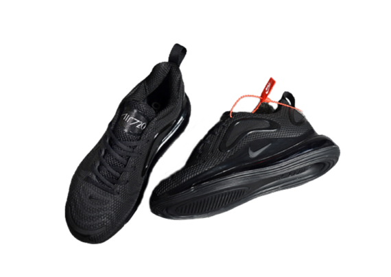 ⁦NIKE AIR MAX 720 BLACK- BLACK LOGO⁩ – תמונה ⁦5⁩