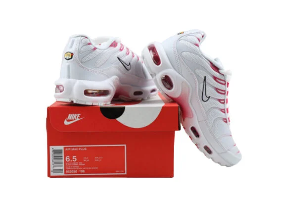 ⁦נעלי נייק-NIKE AIR MAX PLUS TN-WHITE-PUNCH-BLACK⁩ – תמונה ⁦3⁩