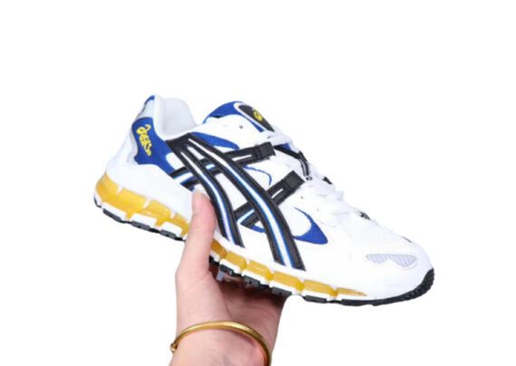 נעלי אסיקס-ASICS – GEL-KAYANO – White Blue Yellow – MALLSHOES – קניון  המותגים נעלי נייק