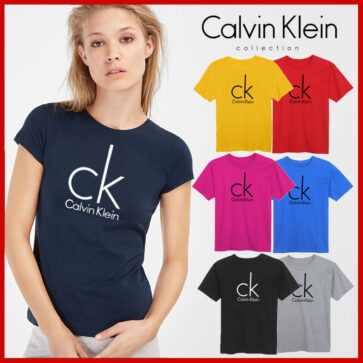 CK חולצות שרוול קצר לנשים
