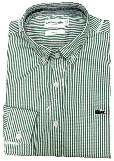 lacoste green and white