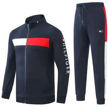 טומי הילפיגר-TOMMY SUIT- NAVY BLUE WHITE & RED