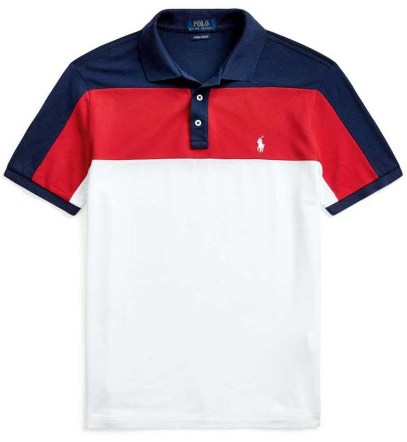 red white and blue polo shorts