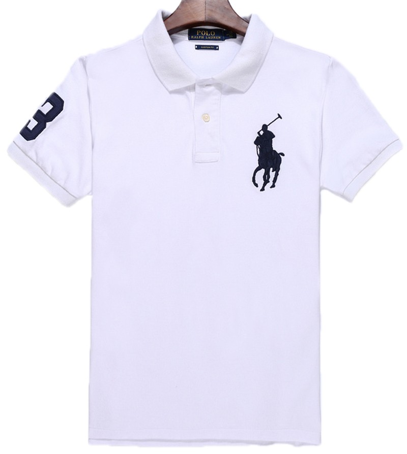 men's white ralph lauren polo shirt