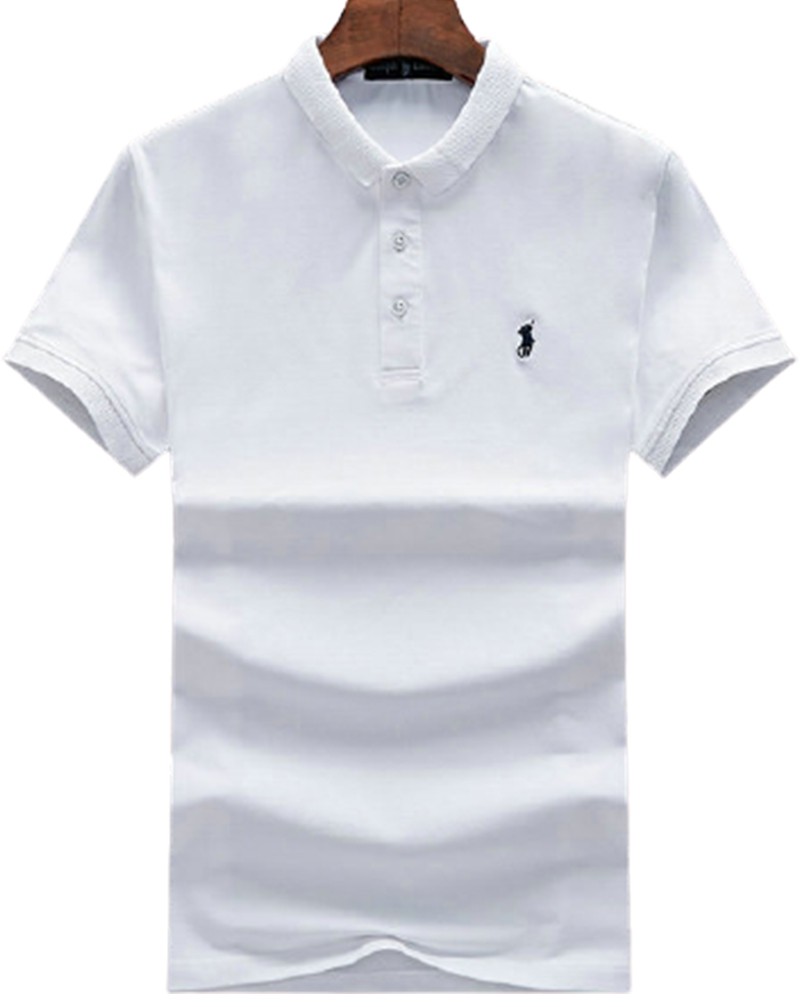 men's white ralph lauren polo shirt