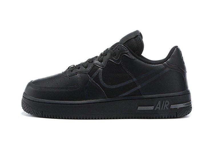 all black low top forces