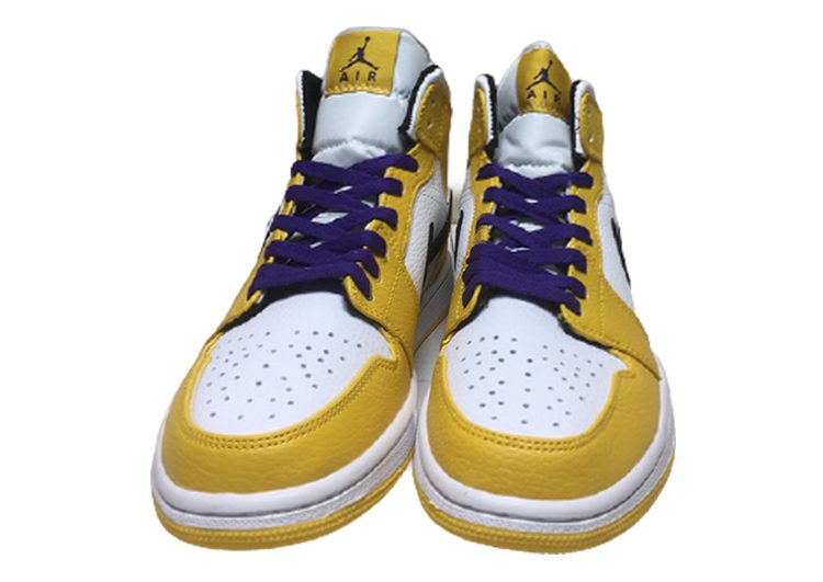 Circus fusion Scholar נעלי נייק אייר ג'ורדן גבוהות 1 צבע צהוב לבן -Nike Air Jordan 1 High -  MALLSHOES - קניון המותגים נעלי נייק
