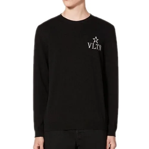 ולנטינו-VALENTINO SWETER - Black & White – תמונה 3