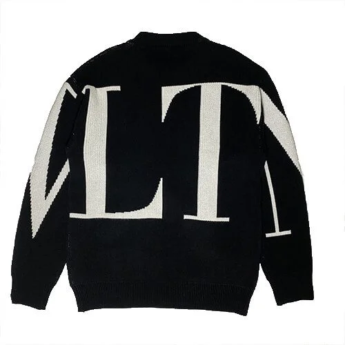 ולנטינו-VALENTINO SWETER - Black & White – תמונה 2