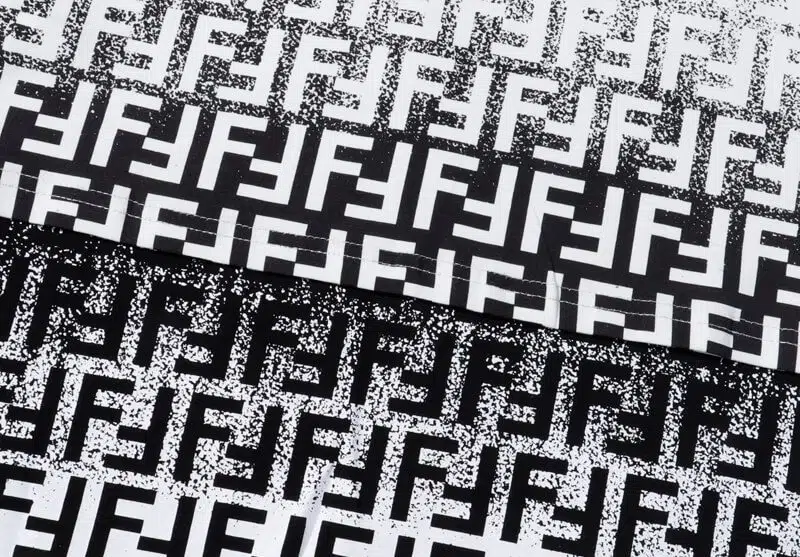 פנדי - FENDI TSHIRT MEN - Black White Combo – תמונה 3