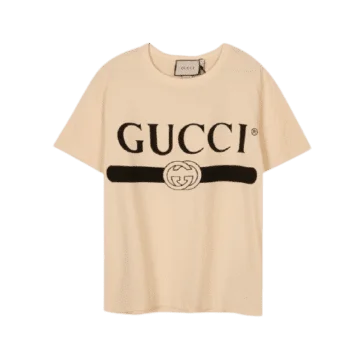 גוצ'י - GUCCI Tshirt - Champagne & Black