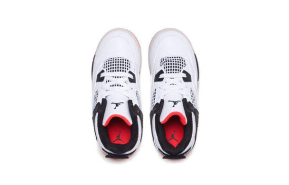 ⁦Air Jordan 1 Low White Black ילדים – נייק ג'ורדן⁩ – תמונה ⁦2⁩