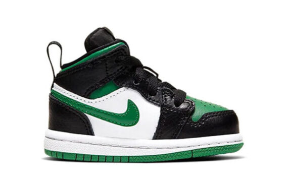 ⁦Air Jordan 1 Low Green Black ילדים – נייק ג'ורדן⁩ – תמונה ⁦2⁩