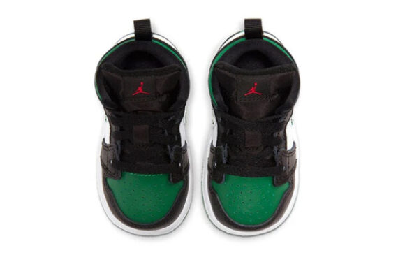 ⁦Air Jordan 1 Low Green Black ילדים – נייק ג'ורדן⁩ – תמונה ⁦3⁩