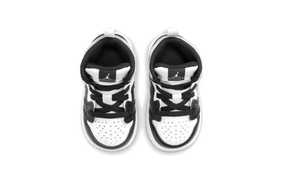 ⁦Air Jordan 1 Low White Black ילדים – נייק ג'ורדן⁩ – תמונה ⁦3⁩