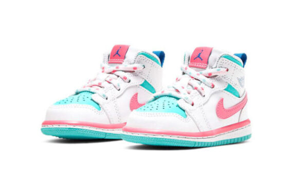 ⁦Air Jordan 1 Low Pink White ילדים – נייק ג'ורדן⁩ – תמונה ⁦2⁩