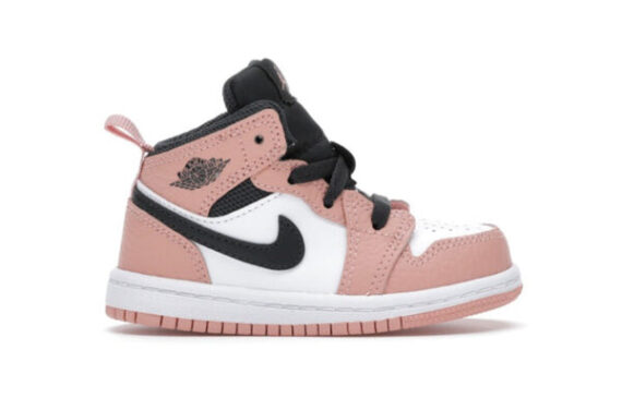 ⁦Air Jordan 1 Low Pink White ילדים – נייק ג'ורדן⁩ – תמונה ⁦2⁩