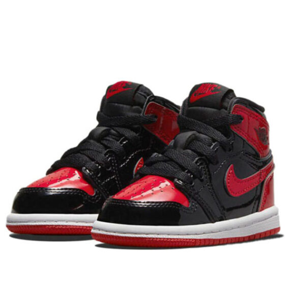 ⁦Air Jordan 1 Low Black Red ילדים – נייק ג'ורדן⁩ – תמונה ⁦2⁩