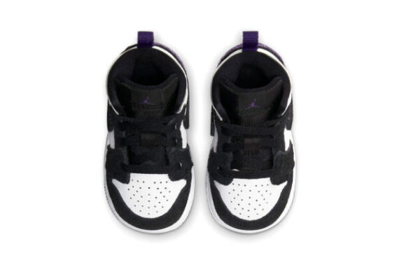 ⁦Air Jordan 1 Low Purple Black ילדים – נייק ג'ורדן⁩ – תמונה ⁦3⁩