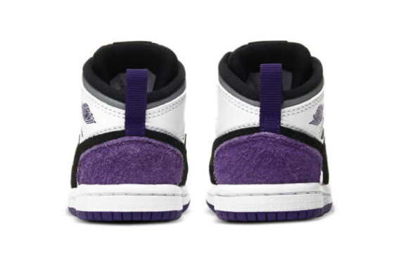 ⁦Air Jordan 1 Low Purple Black ילדים – נייק ג'ורדן⁩ – תמונה ⁦4⁩