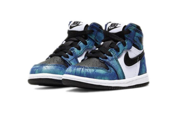 ⁦Air Jordan 1 Low Blue White ילדים – נייק ג'ורדן⁩ – תמונה ⁦2⁩