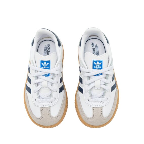 ⁦נעלי אדידס לילדים ADIDAS SAMBA KIDS BLUE WHITE⁩ – תמונה ⁦5⁩