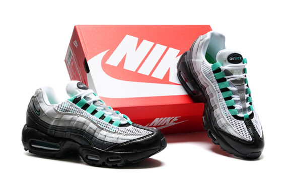 ⁦נעלי נייק NIKE AIR MAX 95 GRAY TURKIZ⁩ – תמונה ⁦5⁩