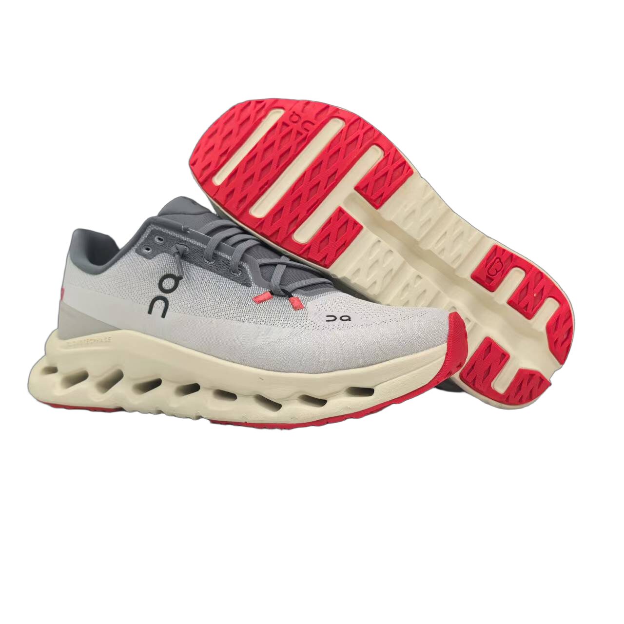 נעלי און קלאוד Cloud ON RUNNING GRAY CREAM – תמונה 4