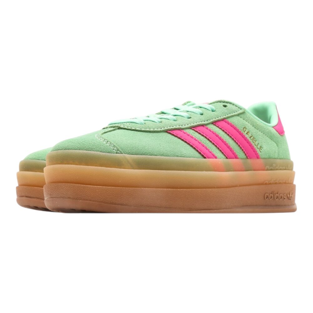אדידס גאזל- ADIDAS GAZELLE BOLD SHOES Green Pink – תמונה 3