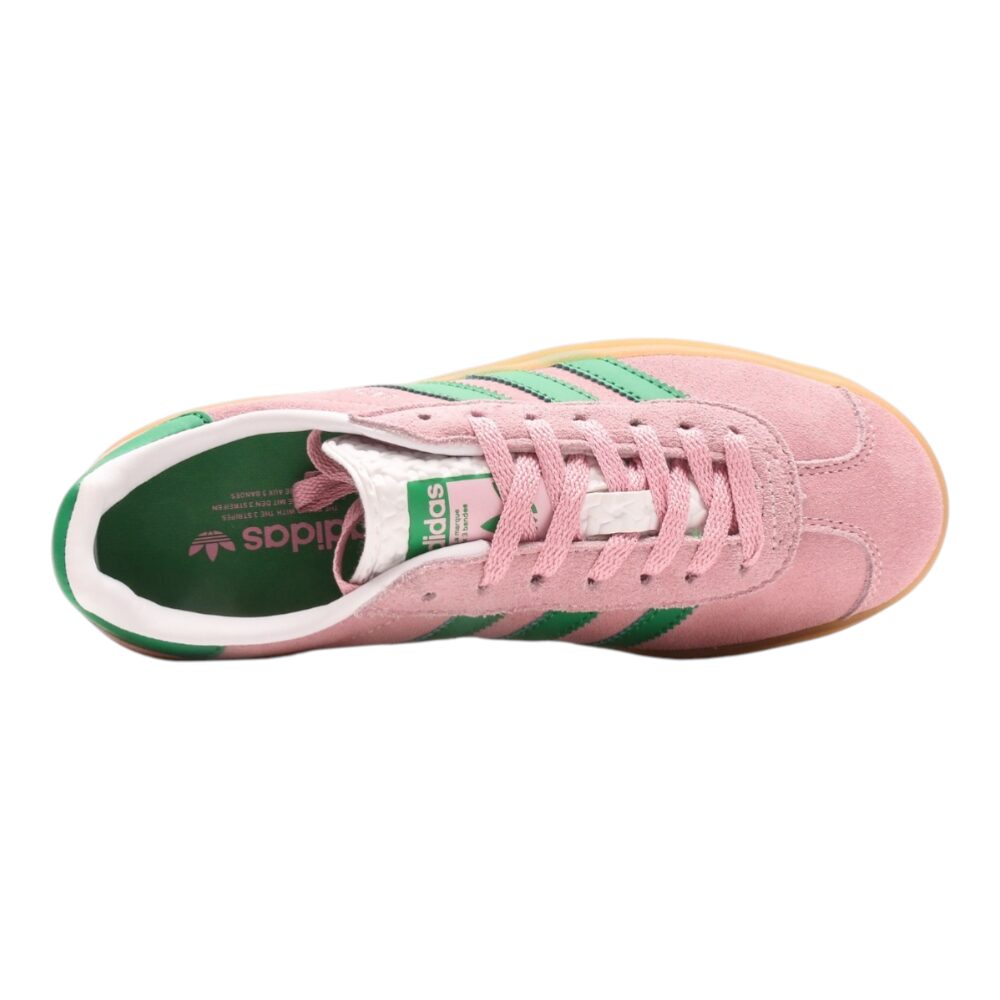 אדידס גאזל- ADIDAS GAZELLE BOLD SHOES Pink Green – תמונה 3