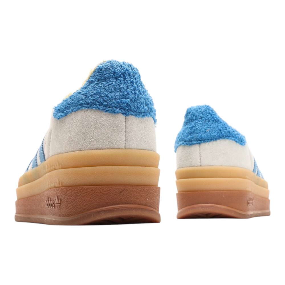 אדידס גאזל- ADIDAS GAZELLE BOLD SHOES Cream Blue – תמונה 6