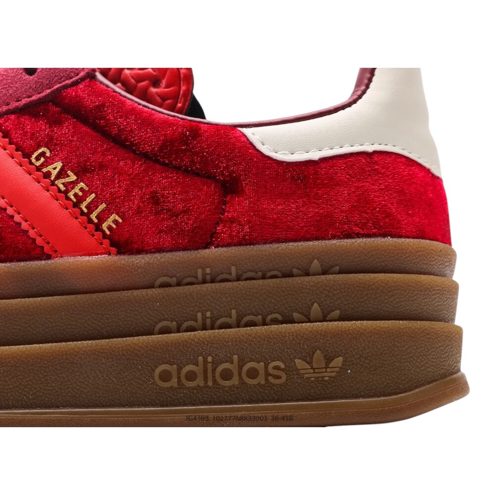 אדידס גאזל- ADIDAS GAZELLE BOLD SHOES Red Pink – תמונה 5