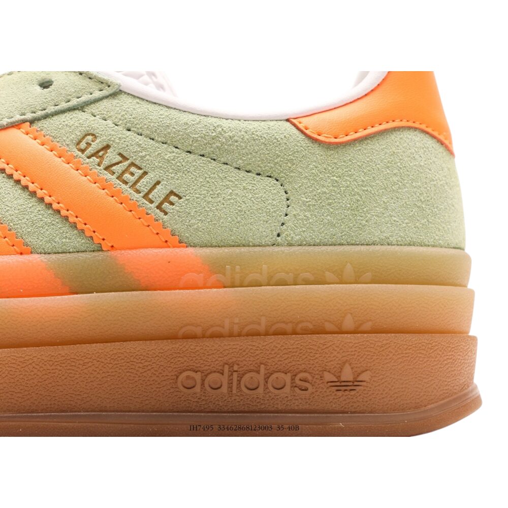 אדידס גאזל- ADIDAS GAZELLE BOLD SHOES Green ange – תמונה 9