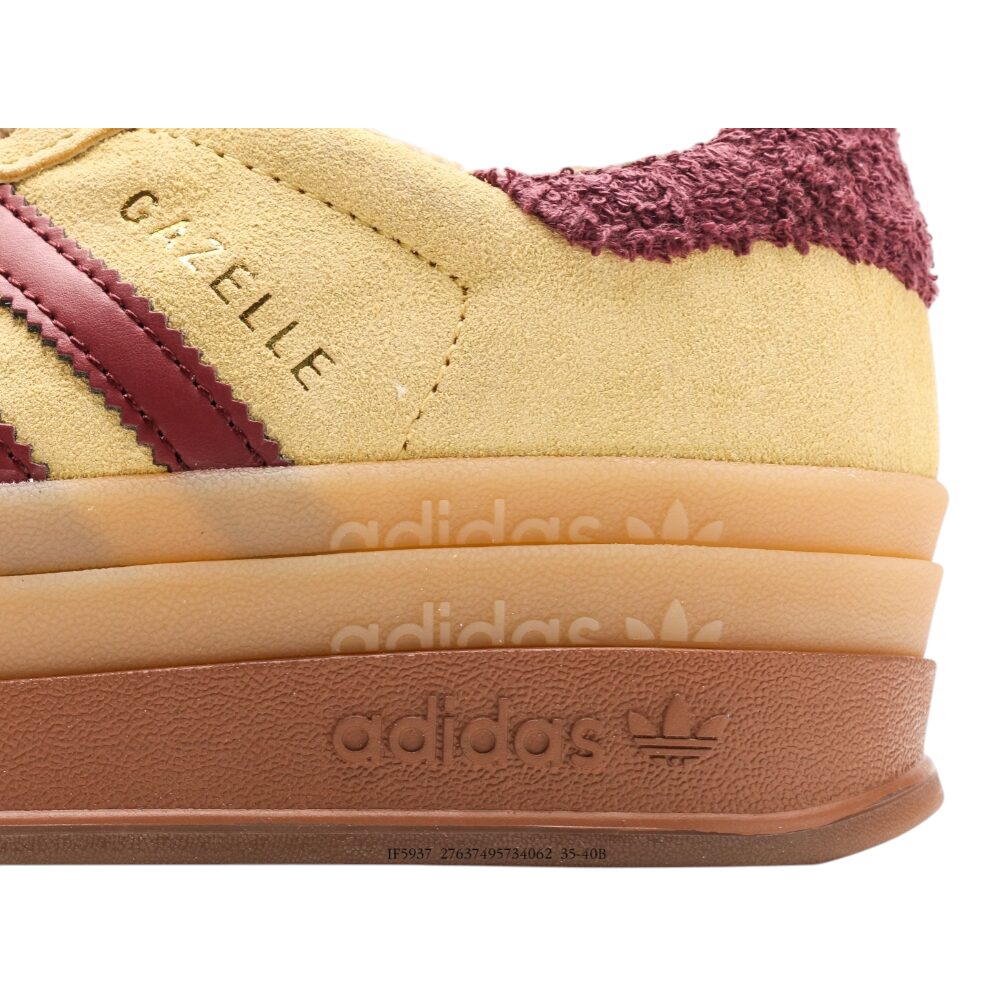אדידס גאזל- ADIDAS GAZELLE BOLD SHOES Yellow – תמונה 5