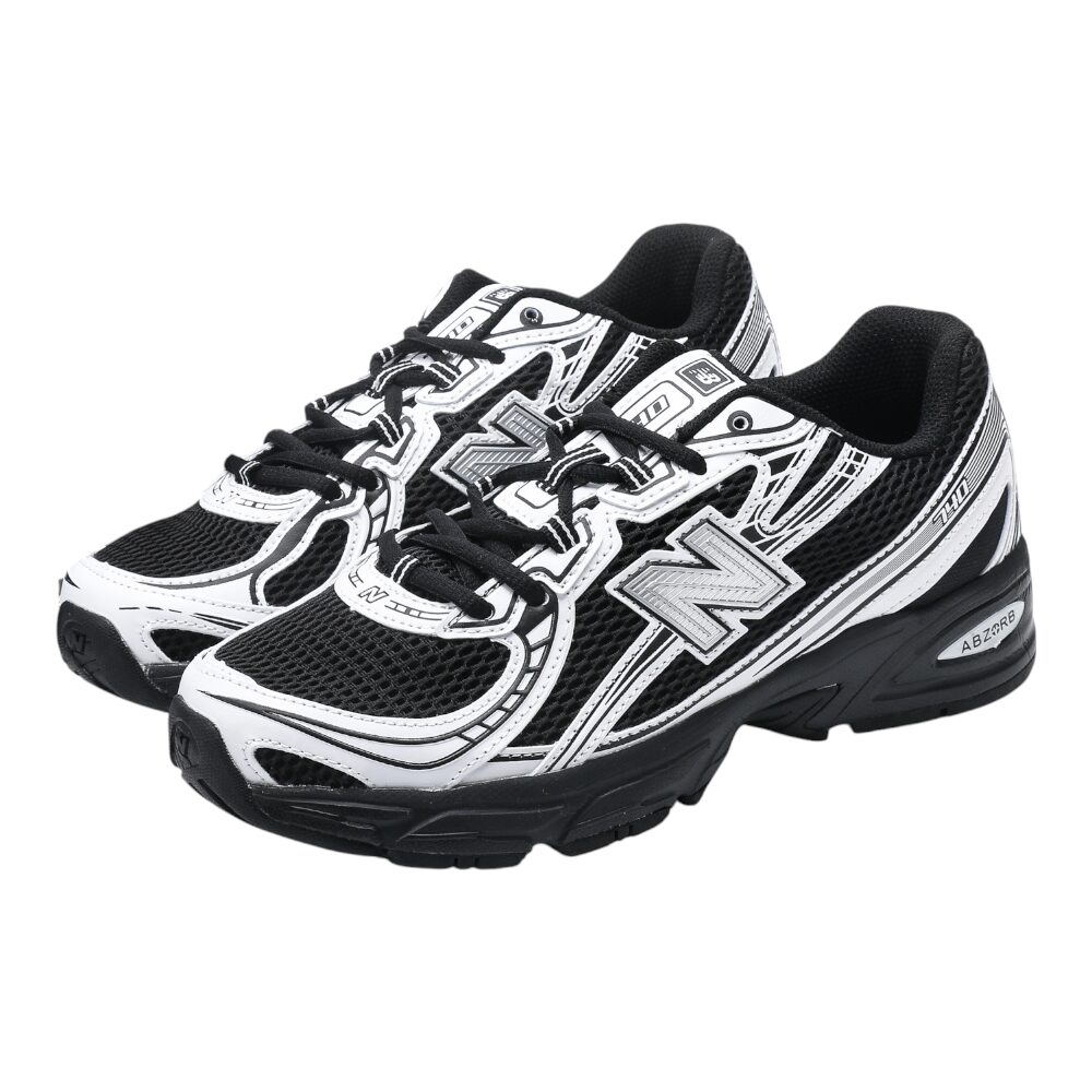 ניו באלאנס-New Balance 740 Black White Gray mix soft – תמונה 7