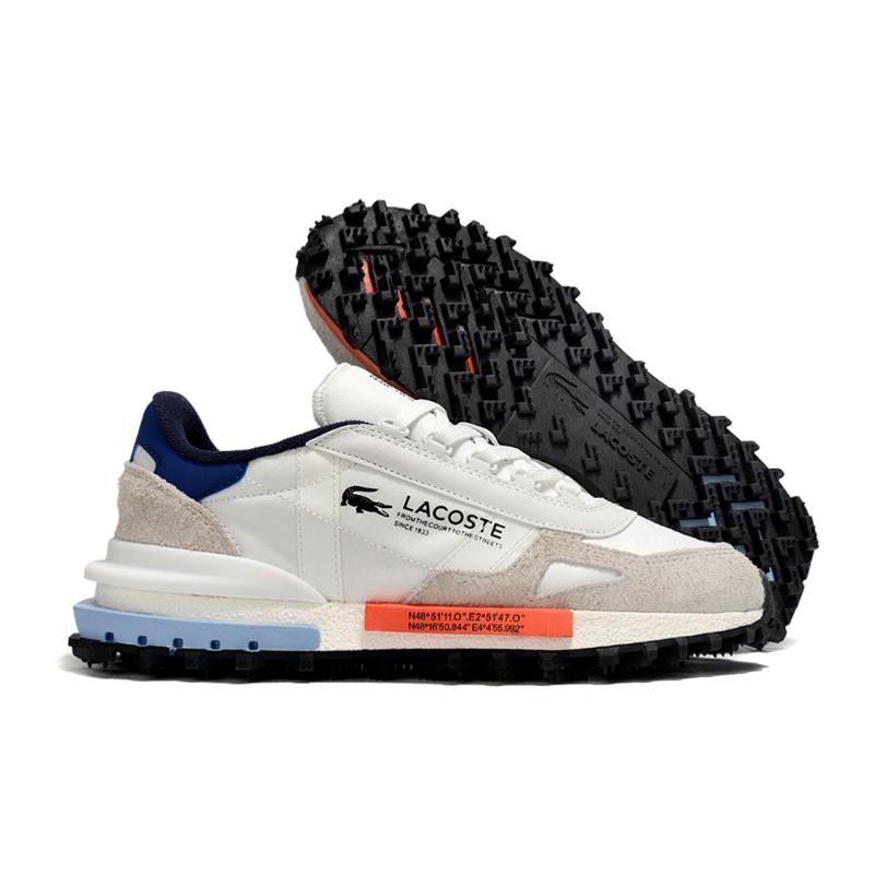 נעלי לקוסט-LACOSTE SHOES GRAY WHITE