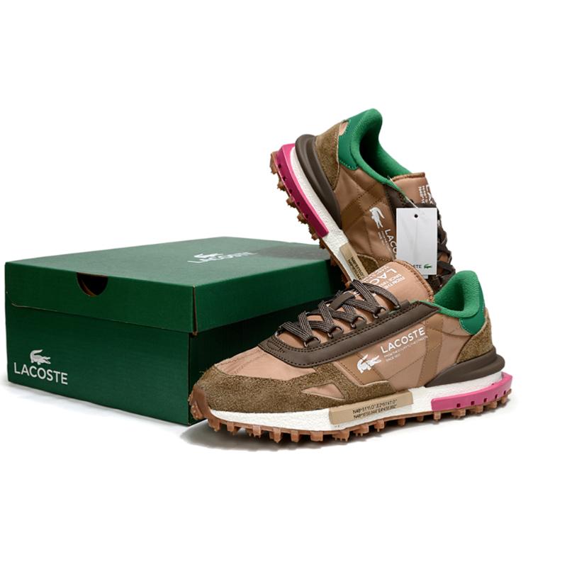 נעלי לקוסט-LACOSTE SHOES GREEN CHOCOLATE – תמונה 5