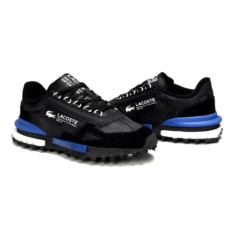 נעלי לקוסט-LACOSTE SHOES BLUE BLACK – תמונה 4