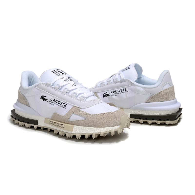 נעלי לקוסט-LACOSTE SHOES WHITE BEIGE – תמונה 5