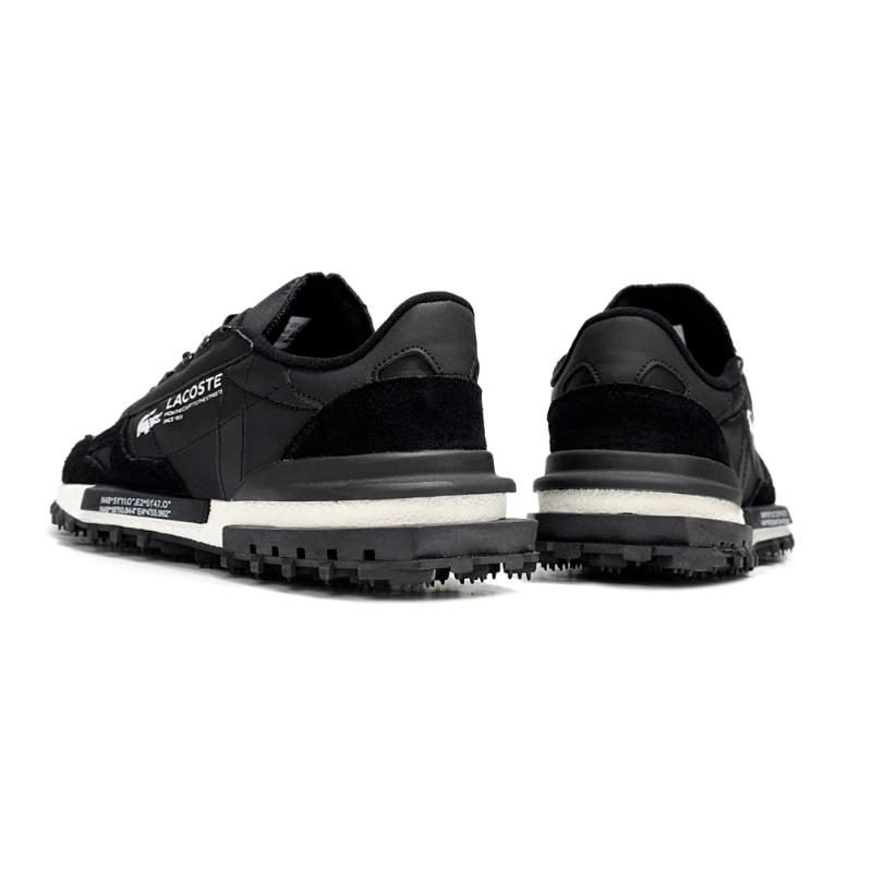 נעלי לקוסט-LACOSTE SHOES BLACK WHITE – תמונה 6