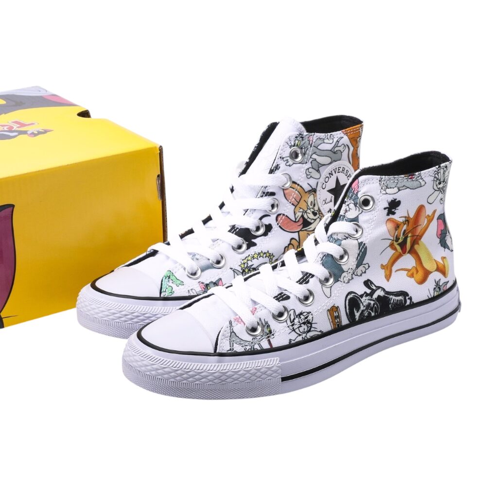נעלי קונברס-Converse CAT WHITE – תמונה 2