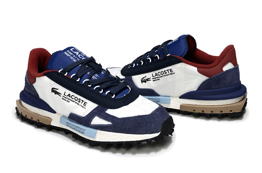 נעלי לקוסט-LACOSTE SHOES BLUE WHITE – תמונה 6