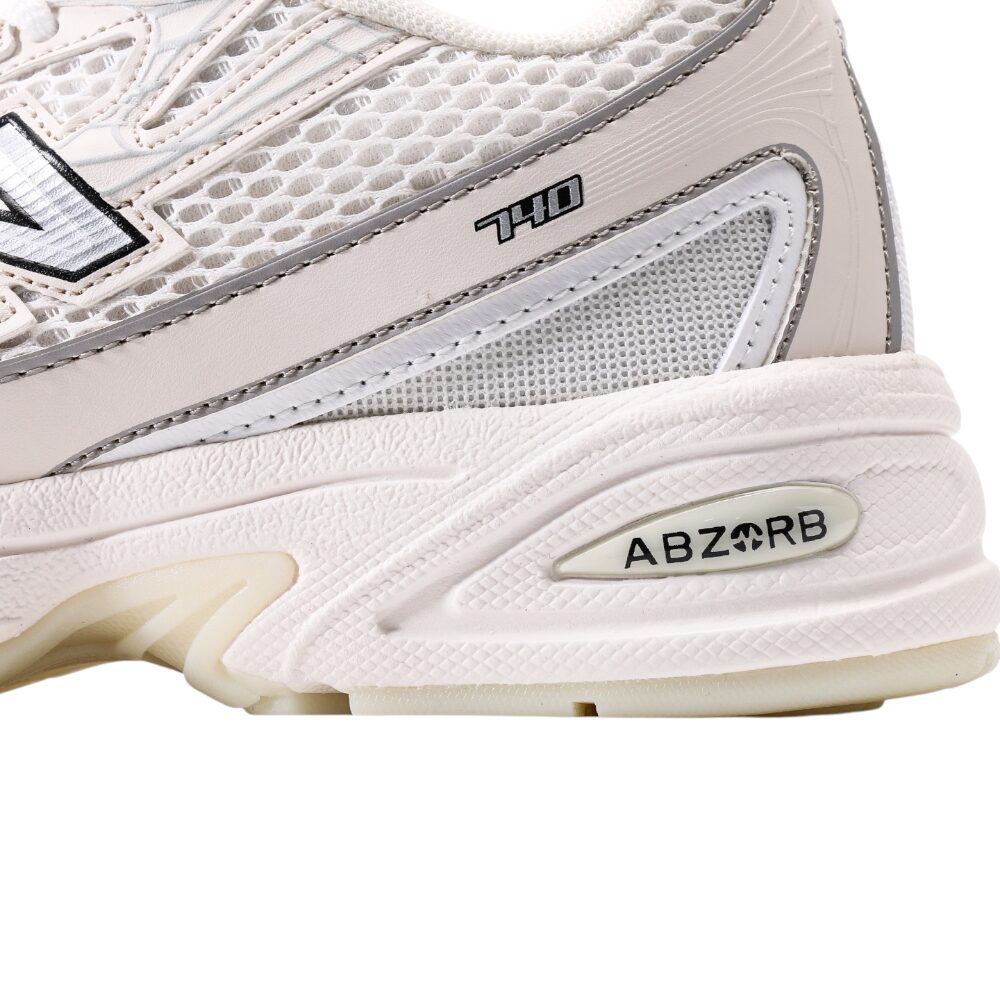 ניו באלאנס-New Balance 740 Off White Gray mix soft – תמונה 9
