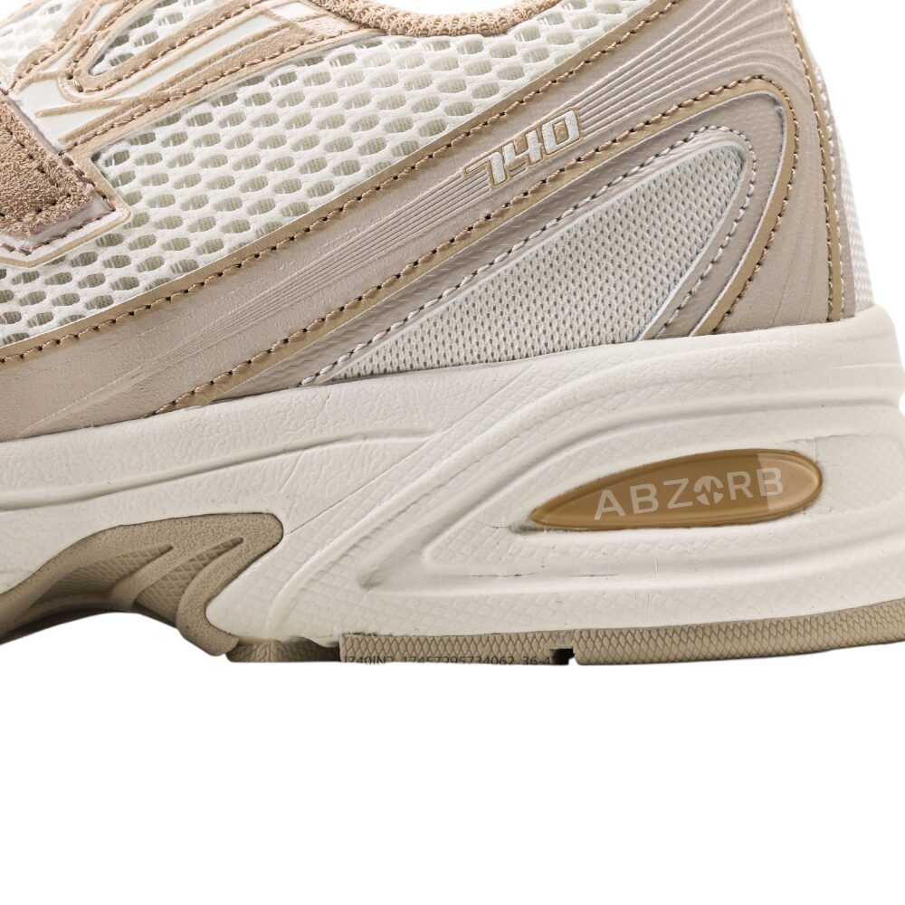 ניו באלאנס-New Balance 740 Beige White mix soft – תמונה 6