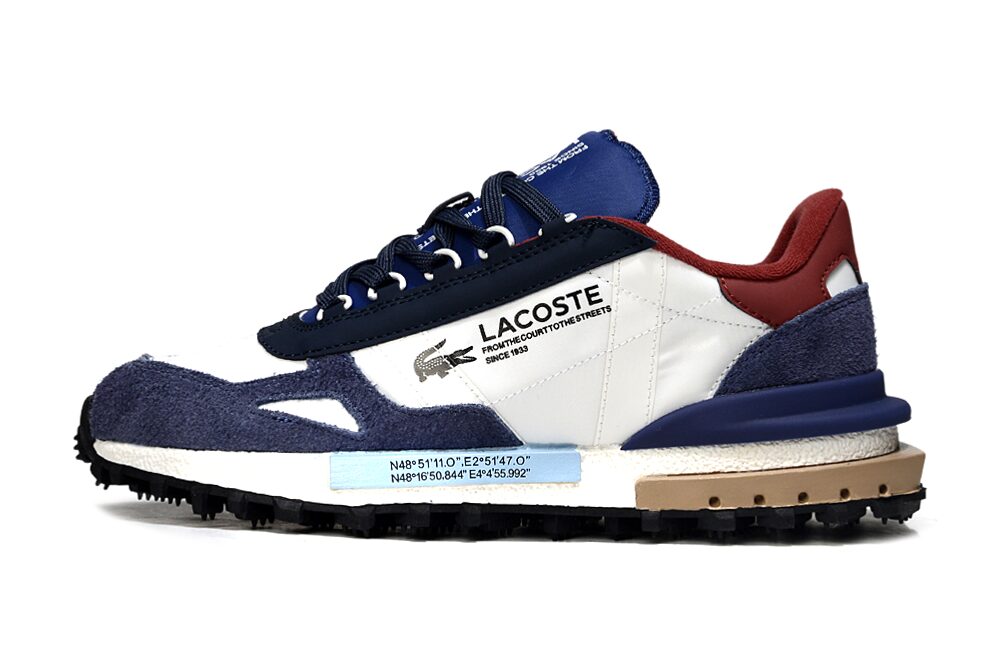 נעלי לקוסט-LACOSTE SHOES BLUE WHITE – תמונה 2