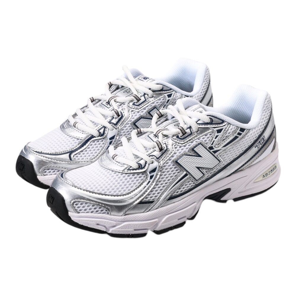 ניו באלאנס-New Balance 740 White Silver Black mix soft – תמונה 9